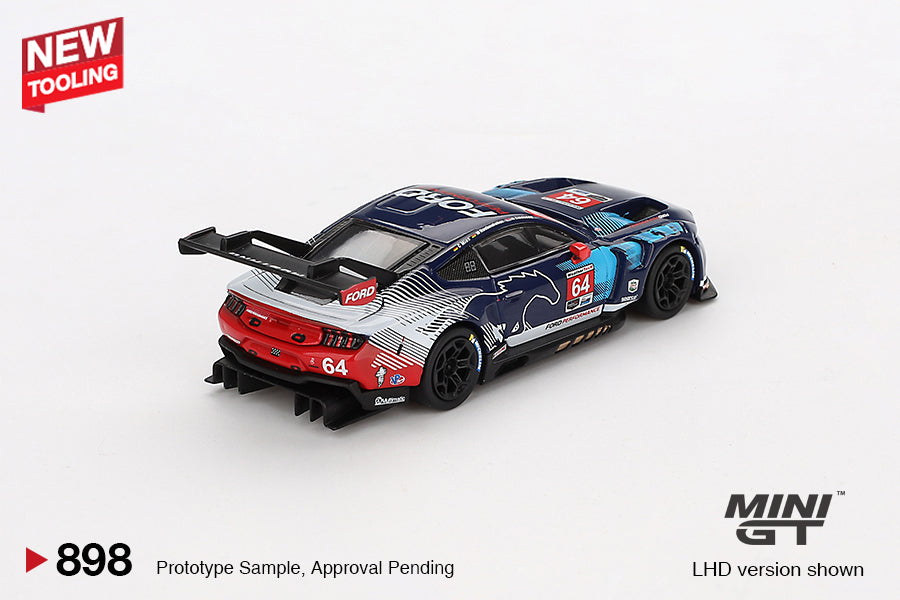 Mini GT 1:64 Ford Mustang GT3 #64 Ford Multimatic Motorsports 2024 IMSA Daytona 24 Hrs (MGT00898-CH)