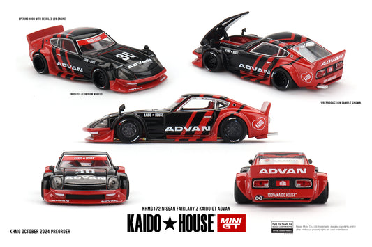 Mini GT 1:64 Nissan Fairlady Z Kaido GT ADVAN Kaidohouse (KHMG172)