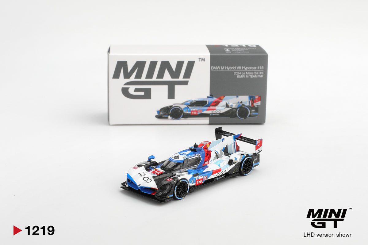 Mini GT 1:64 BMW M Hybrid V8 Hypercar #15 BMW M TEAM WRT 2024 Le Mans 24 Hrs (MGT01219-CH)