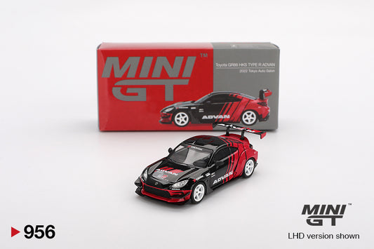 Mini GT 1:64 Toyota GR86 HKS TYPE R ADVAN 2022 Tokyo Auto Salon (MGT00956-CH)
