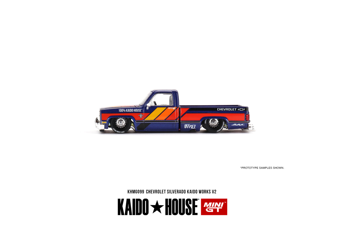 Mini GT 1:64 Chevrolet Silverado KAIDO WORKS V2 Kaidohouse (KHMG099)