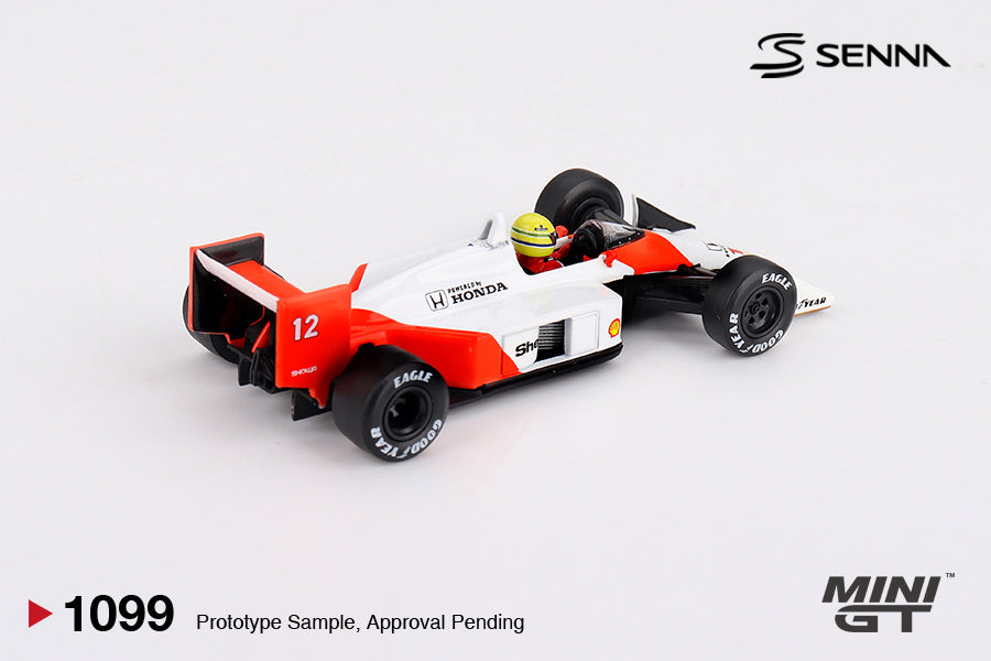 Mini GT 1:64 McLaren MP4/4 #12 Ayrton Senna 1988 Japanese Grand Prix Winner (With Marlboro Decal Stickers) (MGT01099-CH)