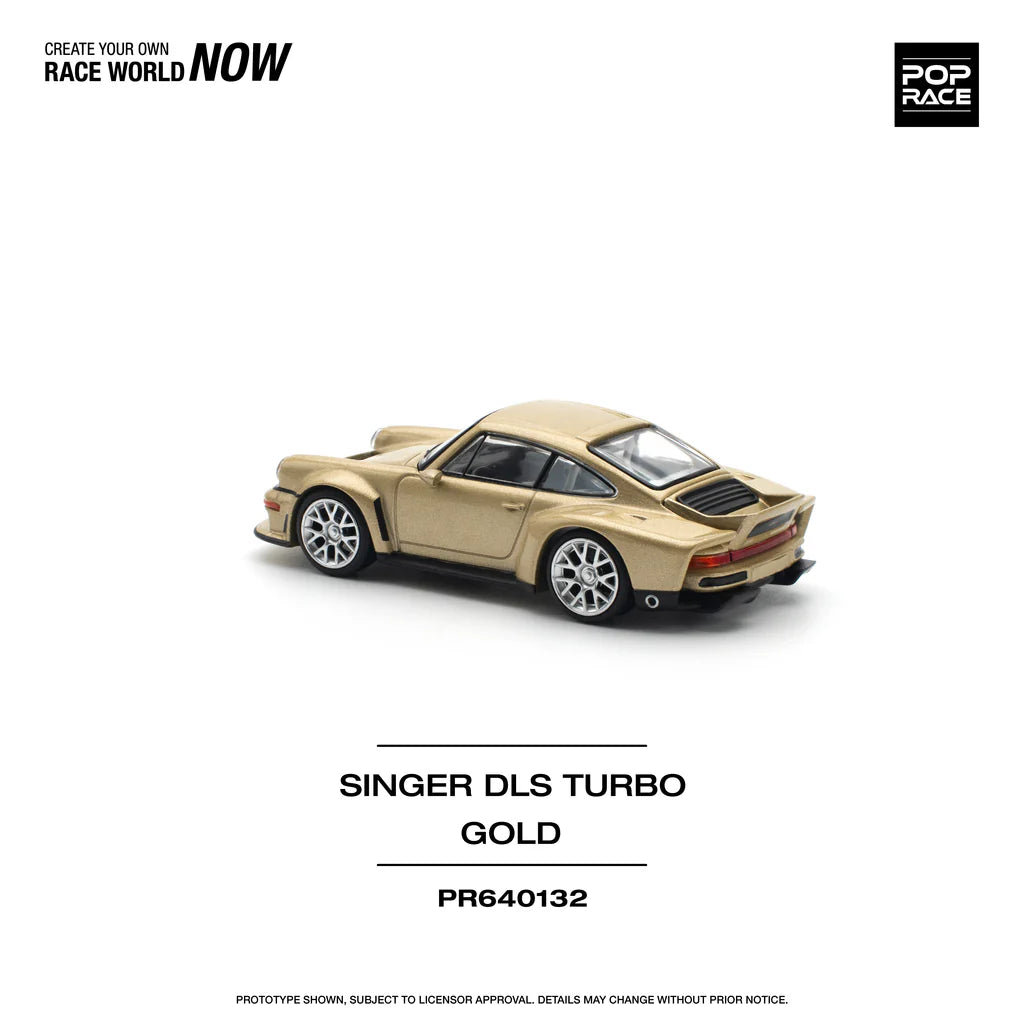 Pop Race 1:64 Porsche Singer DLS Turbo 964 Road Gold (PR640132)