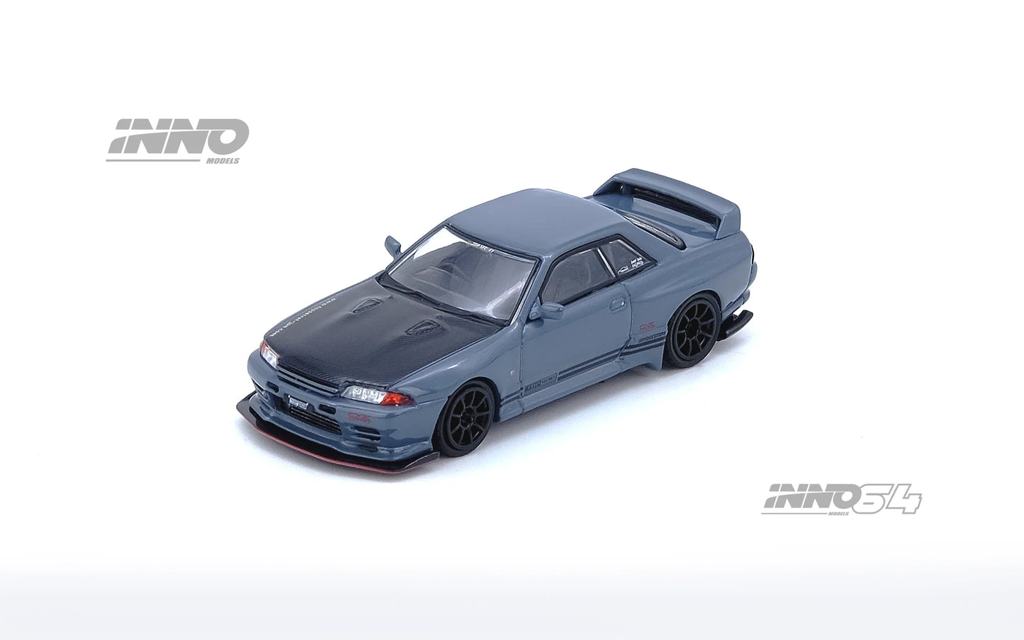 INNO64 1:64 Nissan TOP SECRET R32 GT-R Stealth Grey (IN64-R32TS-STGR)