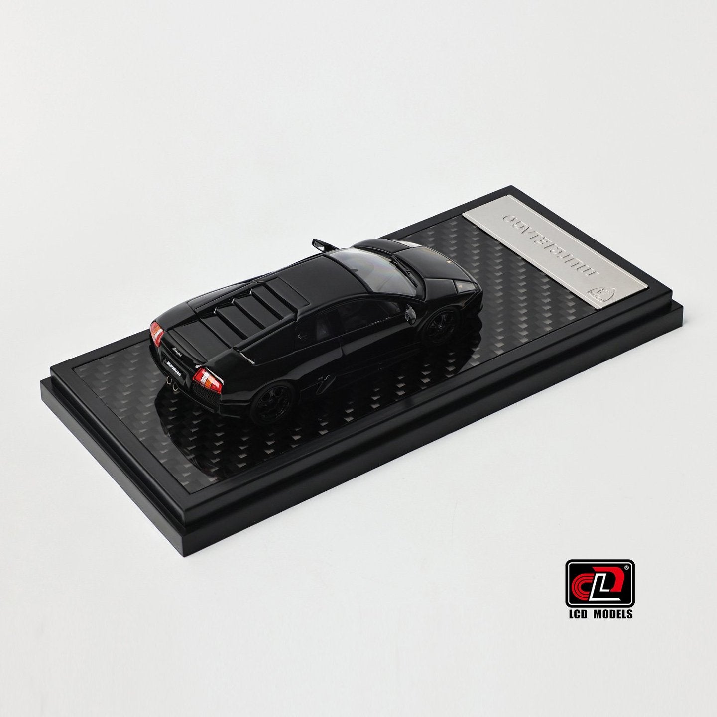 LCD 1:64 Lamborghini Murcielago Black Openable Engine Hood with Detailed Engine Lamborghini Official Licensed