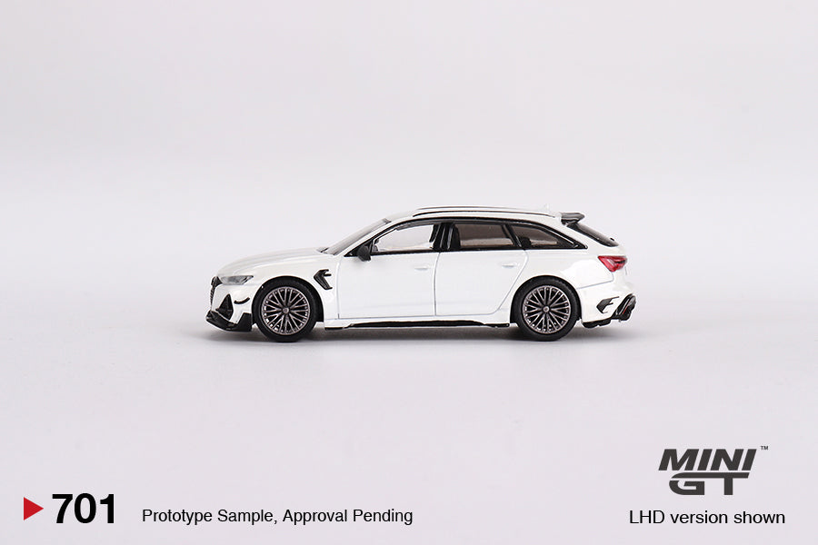 Mini GT 1:64 Audi ABT RS6-R Glacier White Metallic LHD (MGT00701-R)