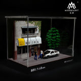 MoreArt 1/64 Initial D Japanese Anime Comic Diorama Miniature Figures- Bunta and Takumi Father and Son 2 Figures Set