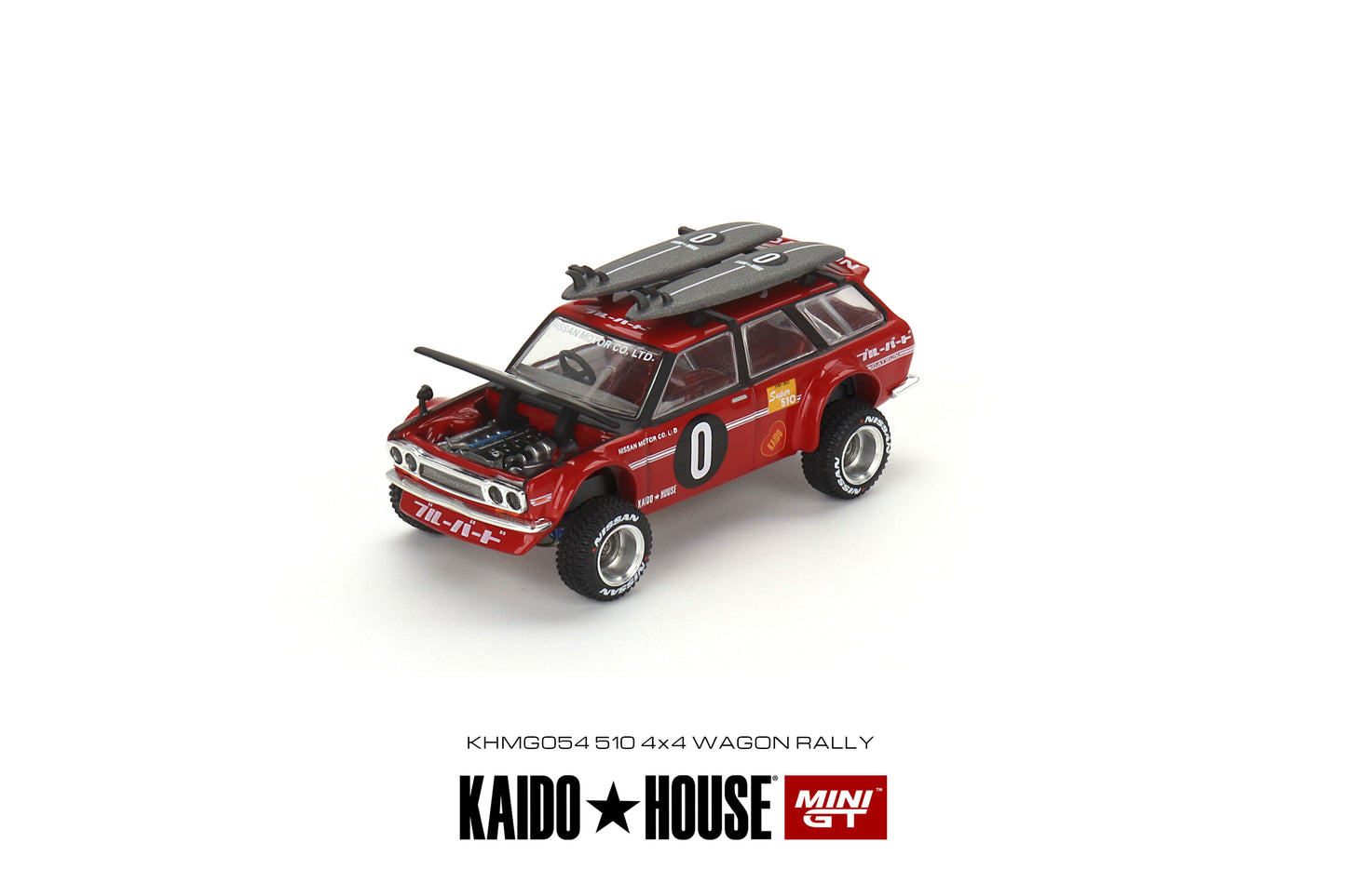 Mini GT- 1/64 Datsun KAIDO 510 Wagon Kaido GT Surf Safari RS V2 Kaido House (KHMG054)