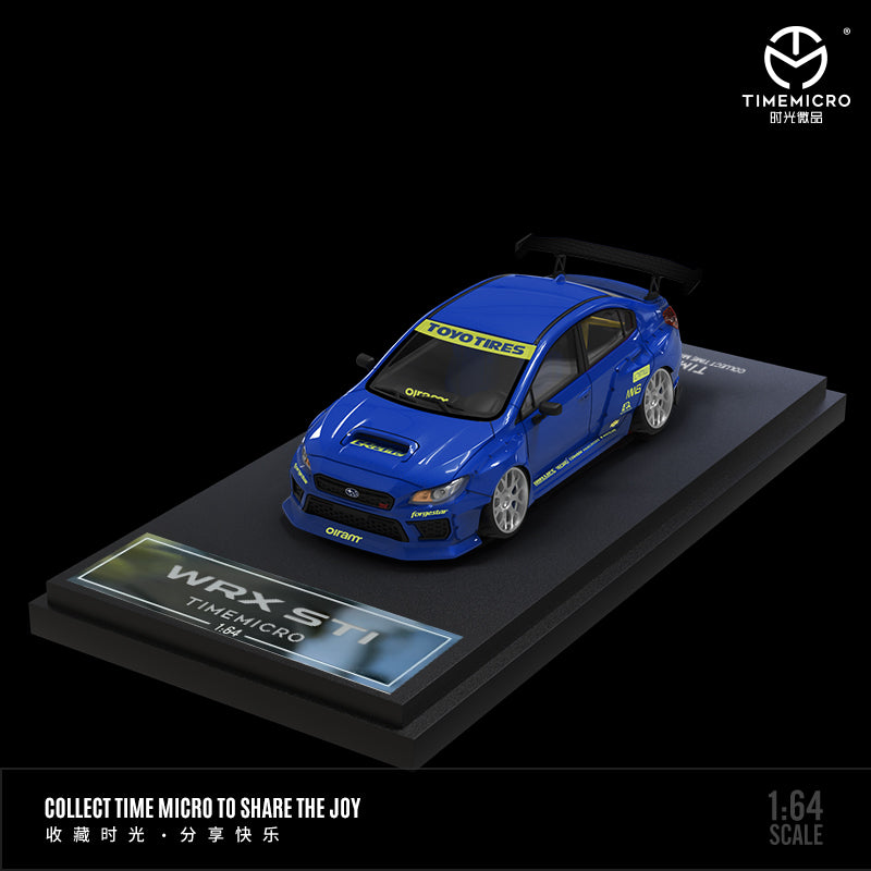 Time Micro 1/64 Subaru WRX STI Rally Blue