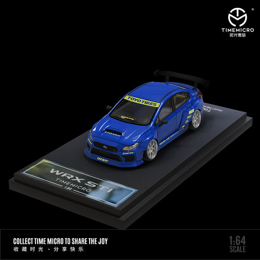 Time Micro 1/64 Subaru WRX STI Rally Blue