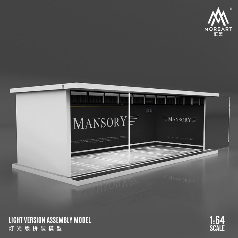 MoreArt 1/64 Car Park Garage Diorama with LED Light- Mansory Edition