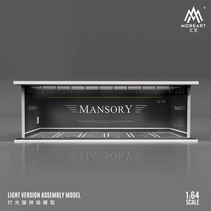 MoreArt 1/64 Car Park Garage Diorama with LED Light- Mansory Edition