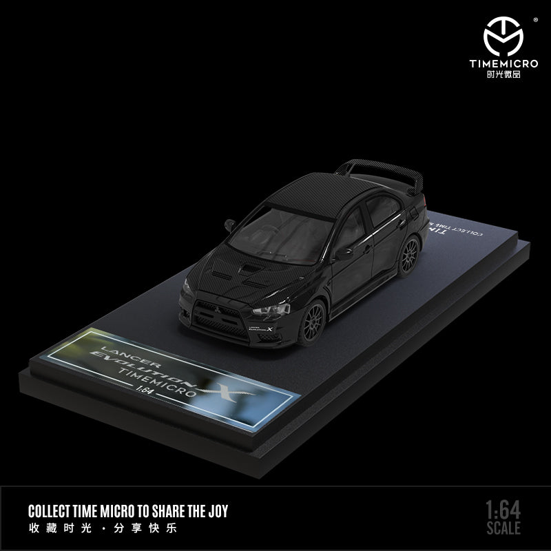 Time Micro 1/64 Mitsubishi Lancer Evolution X Evo 10 Black