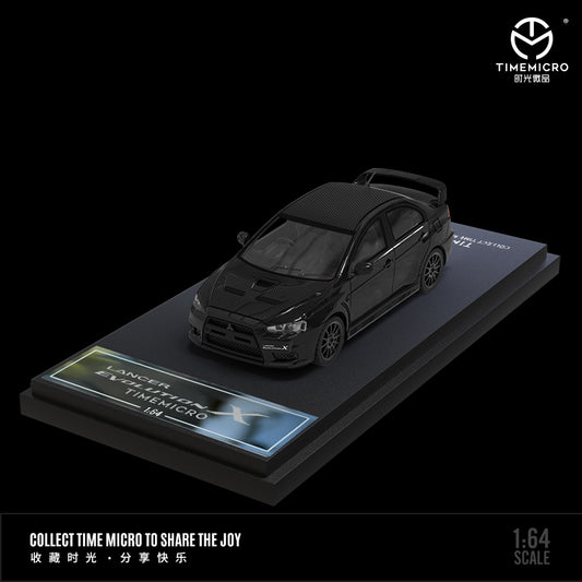 Time Micro 1/64 Mitsubishi Lancer Evolution X Evo 10 Black