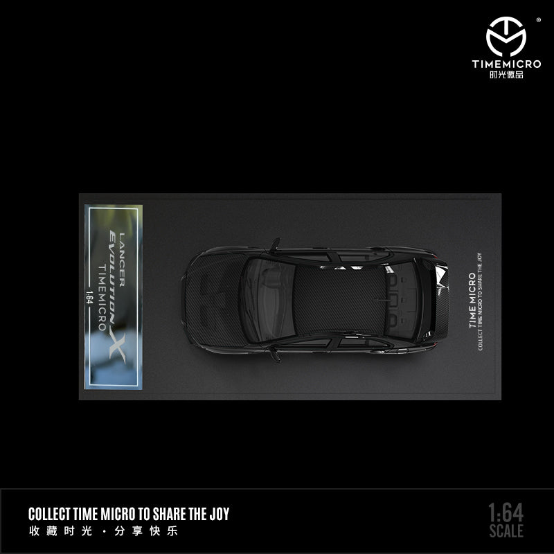 Time Micro 1/64 Mitsubishi Lancer Evolution X Evo 10 Black