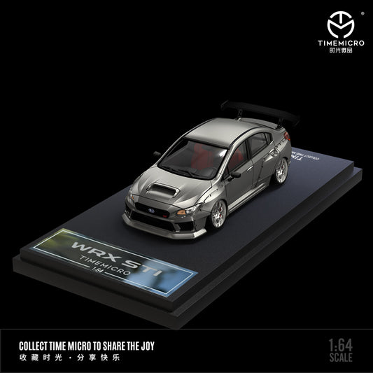 Time Micro 1/64 Subaru WRX STI Metallic Silver