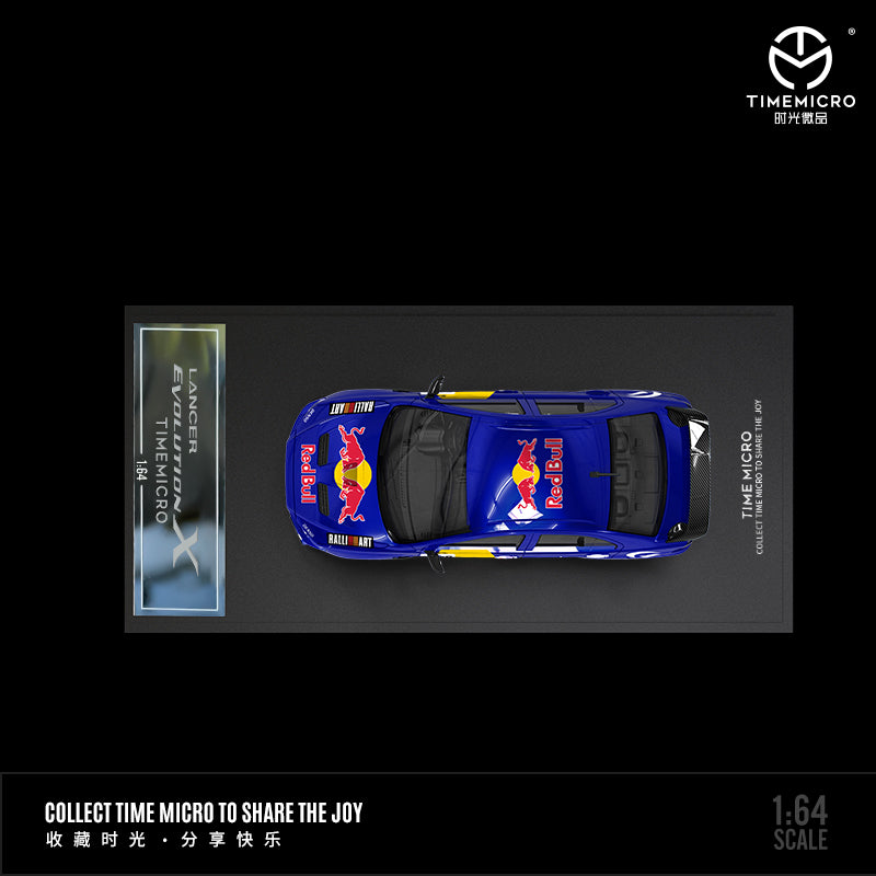 Time Micro 1/64 Mitsubishi Lancer Evolution X Evo 10 Red Bull Edition