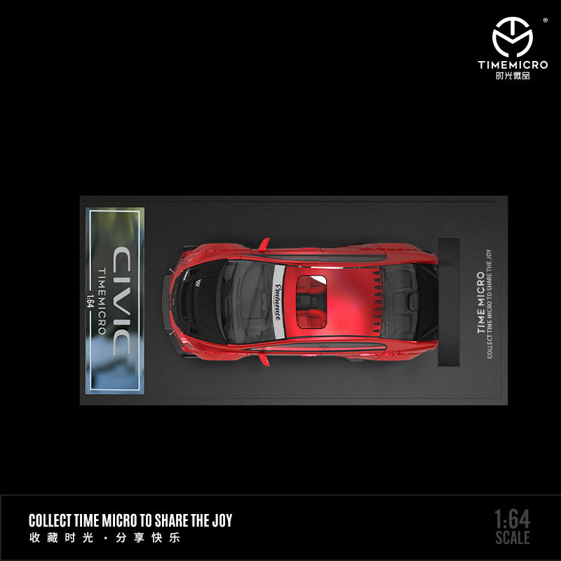 Time Micro 1/64 Honda Civic Type R FD2 Modified Version Metallic Red