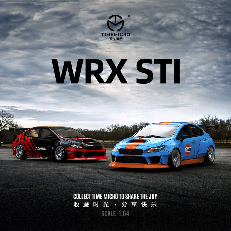Time Micro 1/64 Subaru WRX STI ADVAN Edition with Girl Figure