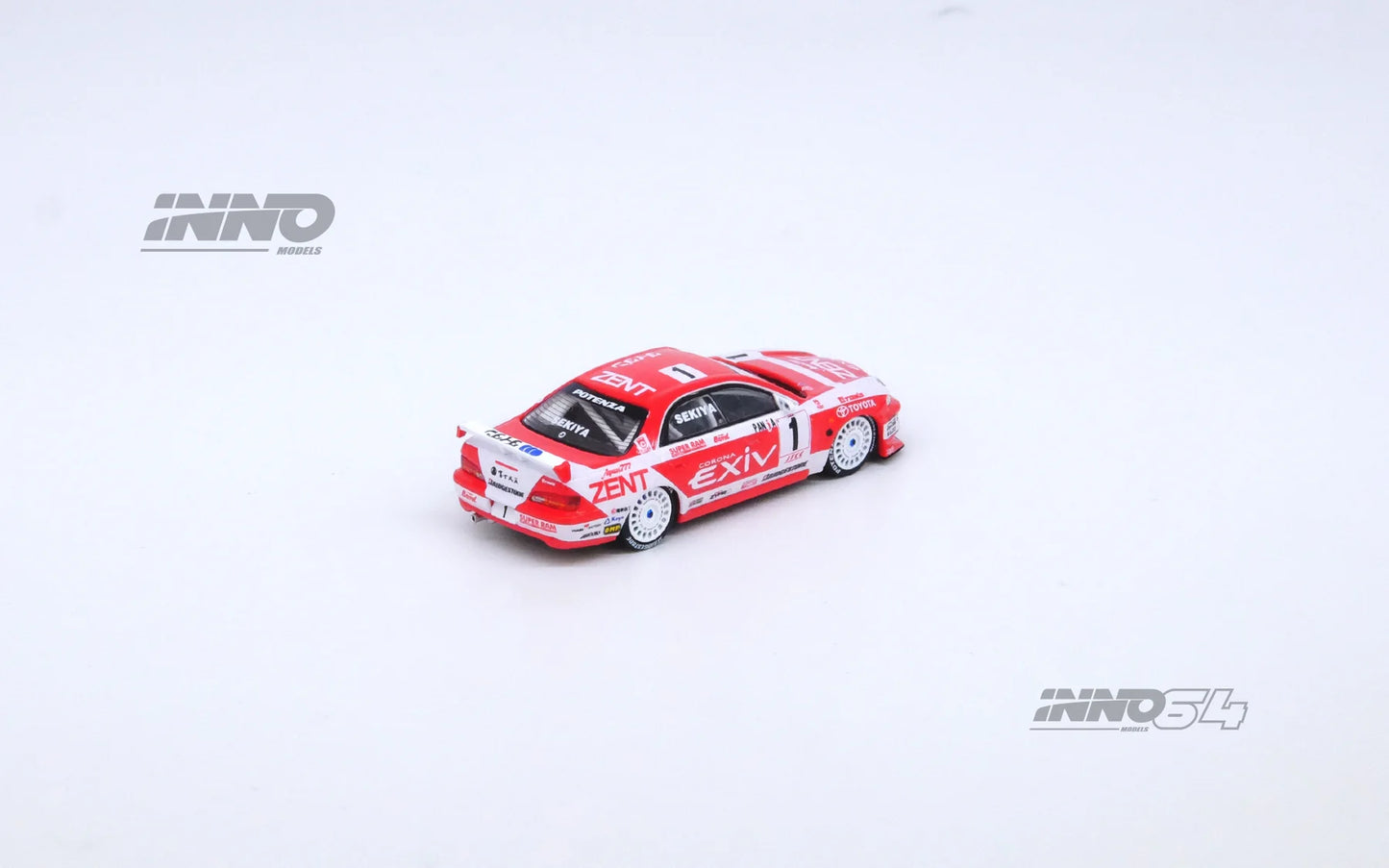 INNO64 1:64 Toyota Corona EXIV JTCC 1995 Boxset Collection #1 "ZENT" M. SEKIYA / #37 "ESSO" M. KRUMM
