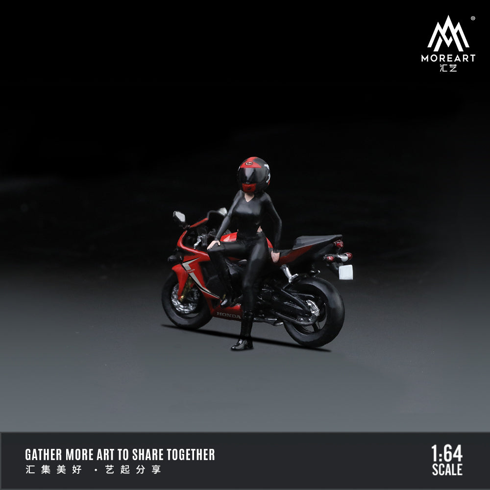 MoreArt 1:64 Honda Internet Celebrity Beauty Motorcycle Doll Set (1 Motorcycle + 1 Figure)