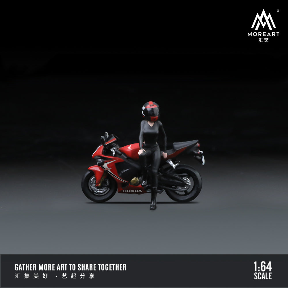 MoreArt 1:64 Honda Internet Celebrity Beauty Motorcycle Doll Set (1 Motorcycle + 1 Figure)