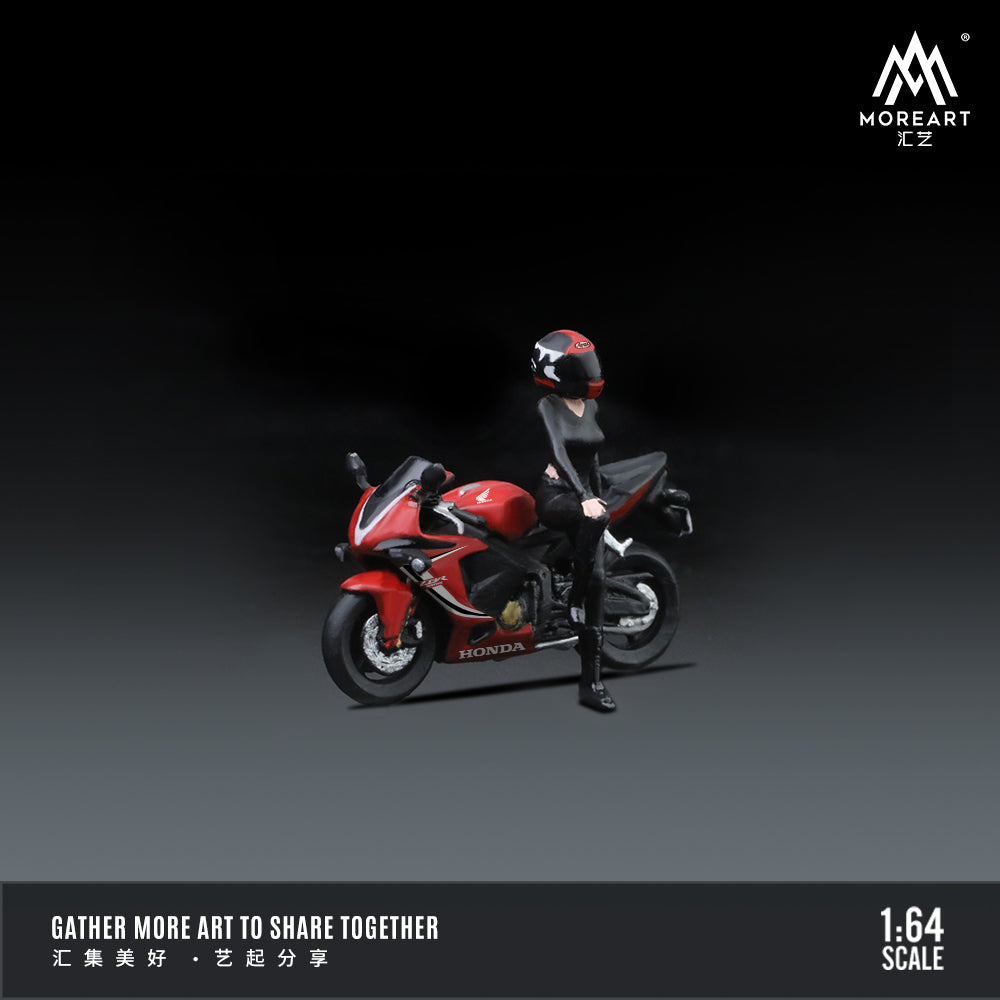 MoreArt 1:64 Honda Internet Celebrity Beauty Motorcycle Doll Set (1 Motorcycle + 1 Figure)