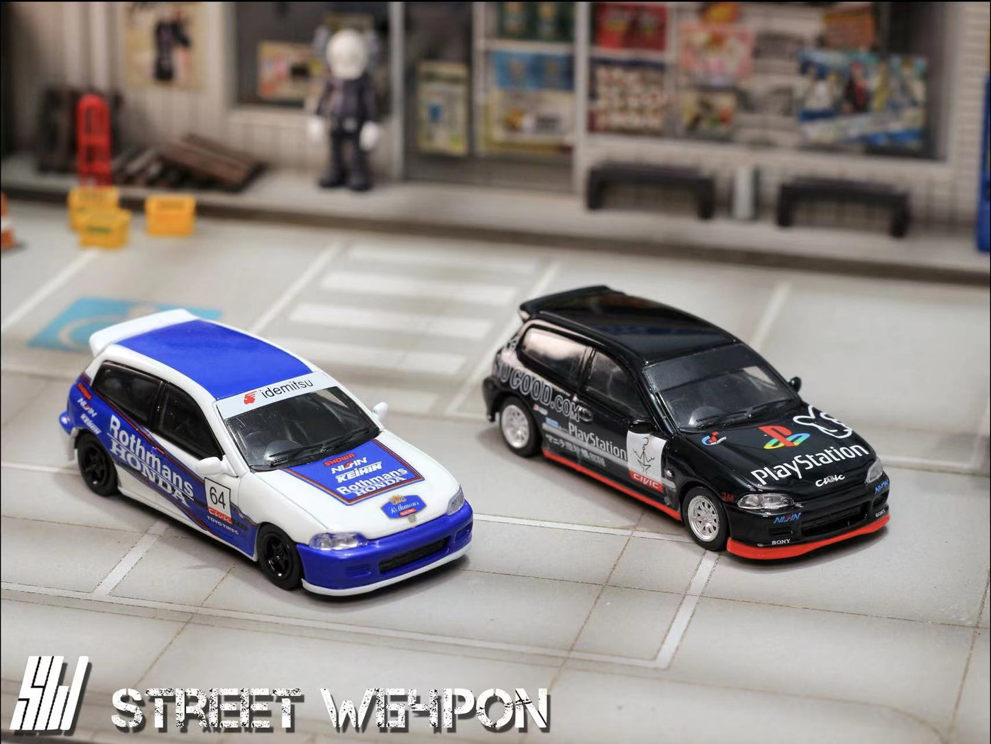 Street Weapon 1:64 Honda CIVIC EG6 Spoon Play Station Edition