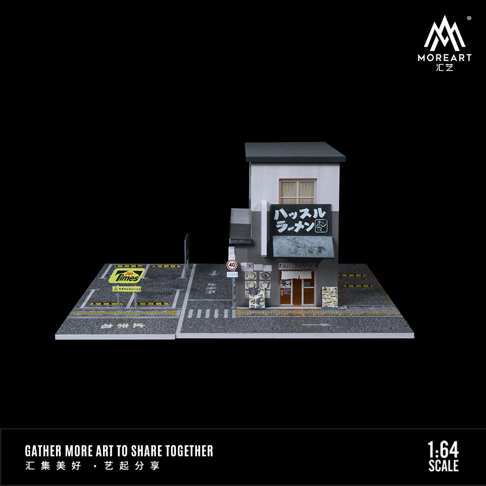 MoreArt 1:64 Japanese Ramen Restaurant Scene Model LED Light Diorama