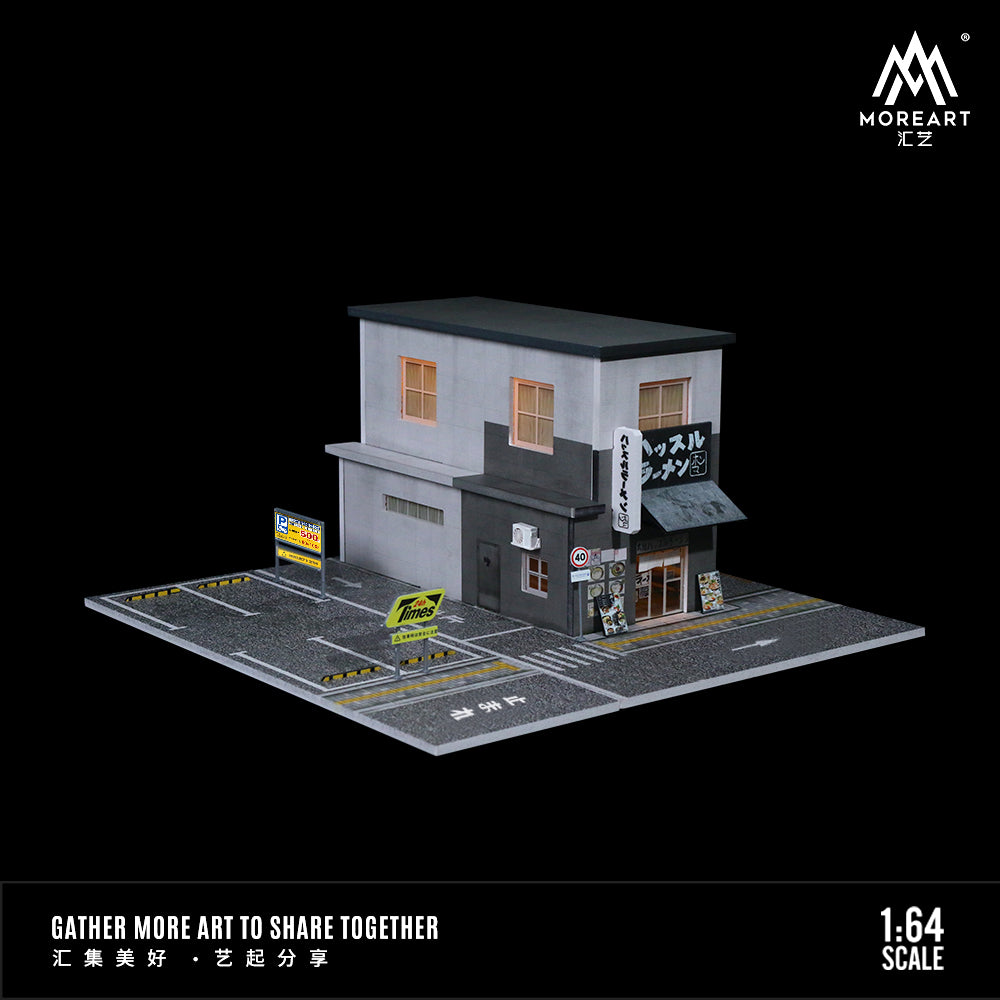 MoreArt 1:64 Japanese Ramen Restaurant Scene Model LED Light Diorama