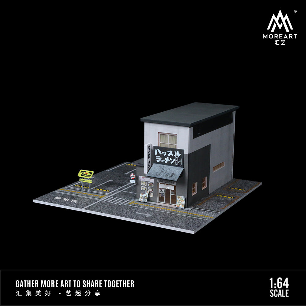 MoreArt 1:64 Japanese Ramen Restaurant Scene Model LED Light Diorama