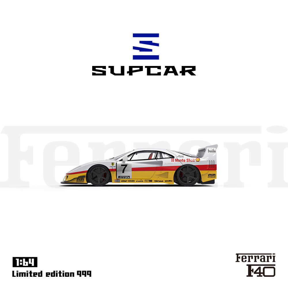 Supcar 1:64 Ferrari F40 Shell Edition in Premium Box Packaging