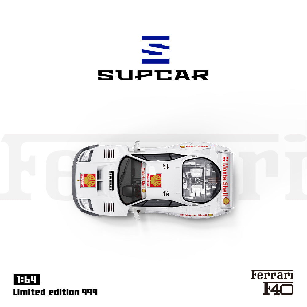 Supcar 1:64 Ferrari F40 Shell Edition in Premium Box Packaging