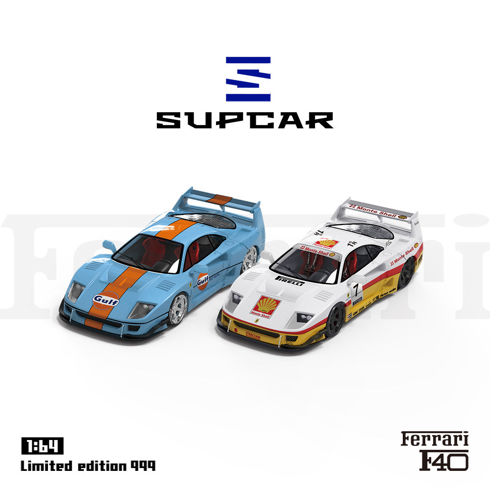 Supcar 1:64 Ferrari F40 Shell Edition in Premium Box Packaging