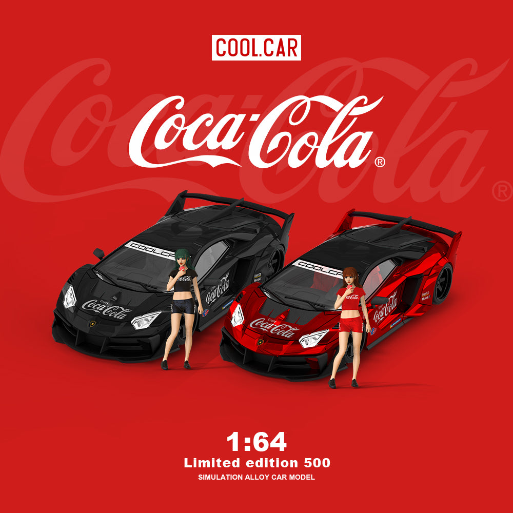 Cool.Car 1:64 Lamborghini Aventador GT EVO Coca Cola Black Edition