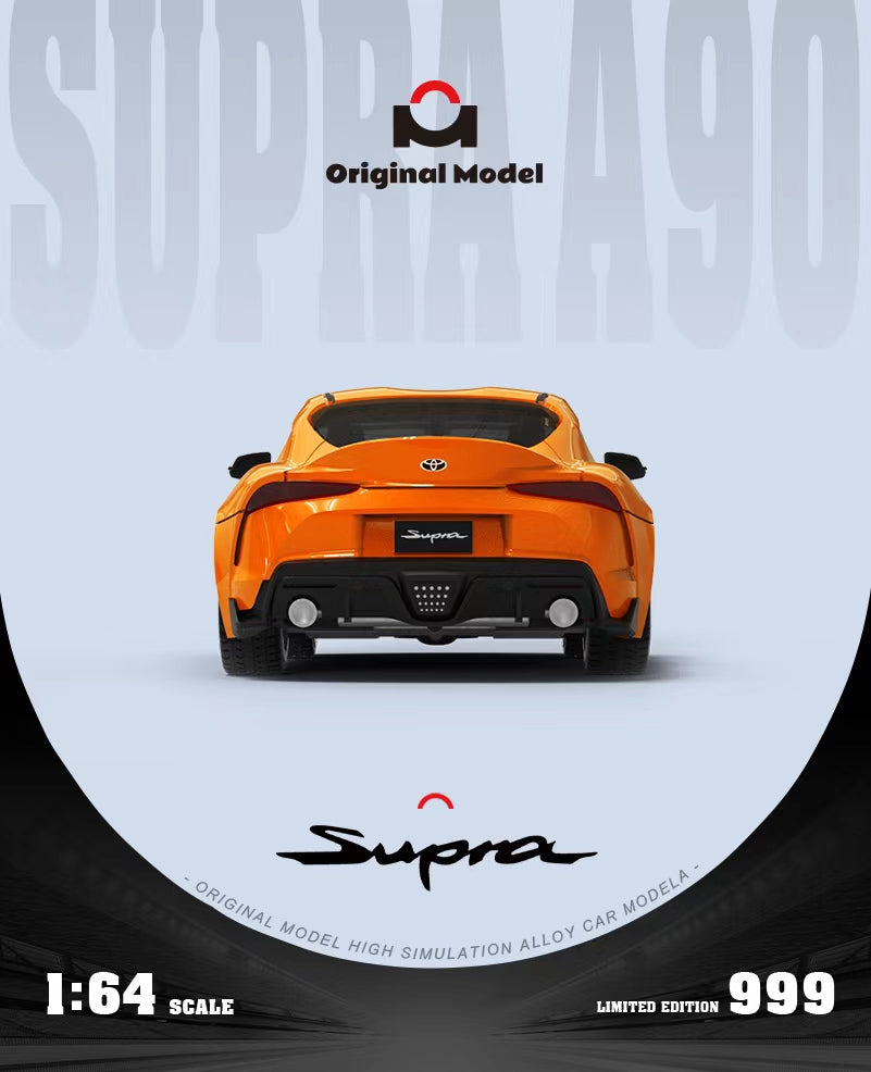 Original Model 1:64 Toyota Supra A90 Fast and Furious 9 Orange and Black