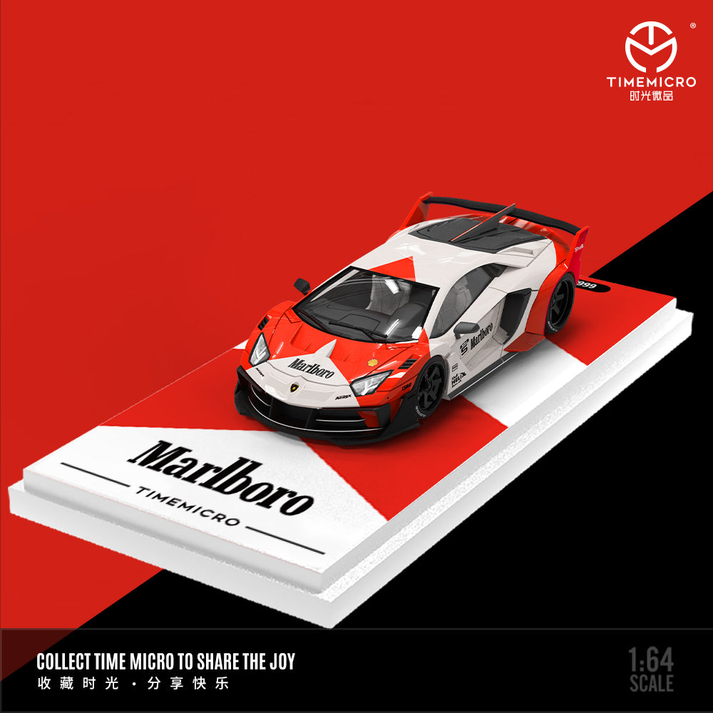 Time Micro 1:64 Lamborghini Aventador GT EVO Marlboro Edition