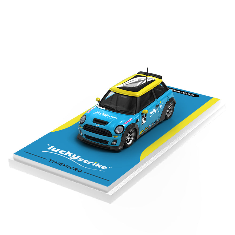 Time Micro 1/64 Mini Cooper Lucky Strike Yellow Blue Edition