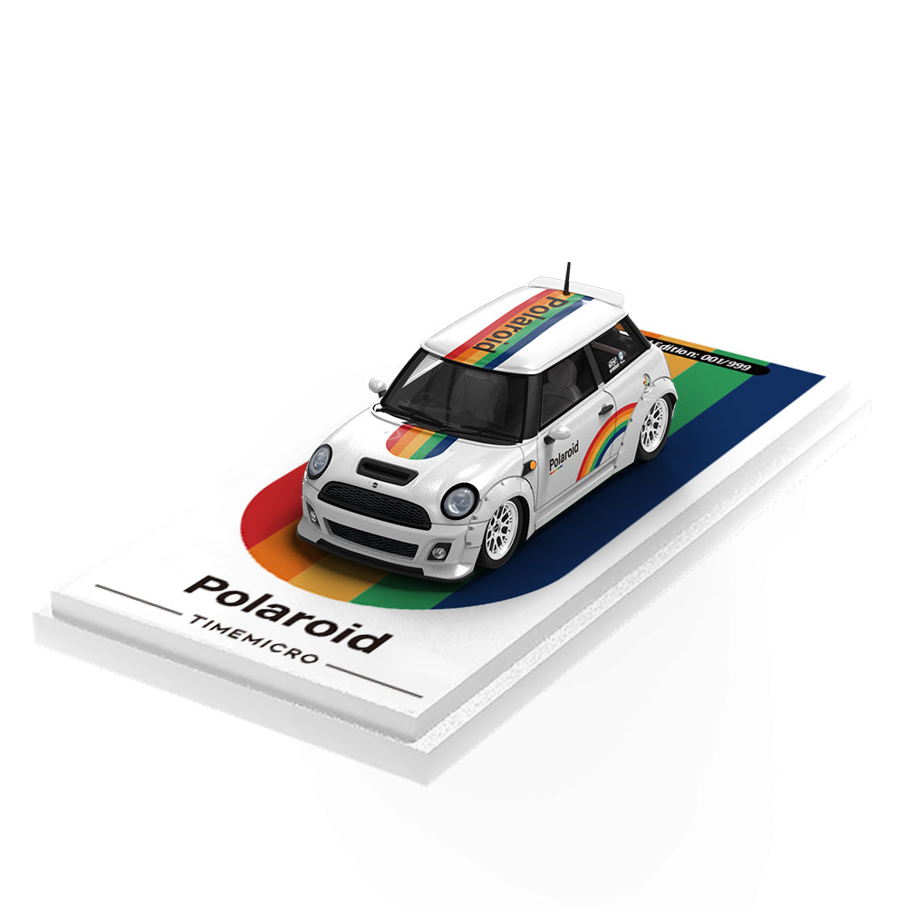 Time Micro 1/64 Mini Cooper Rainbow White Edition