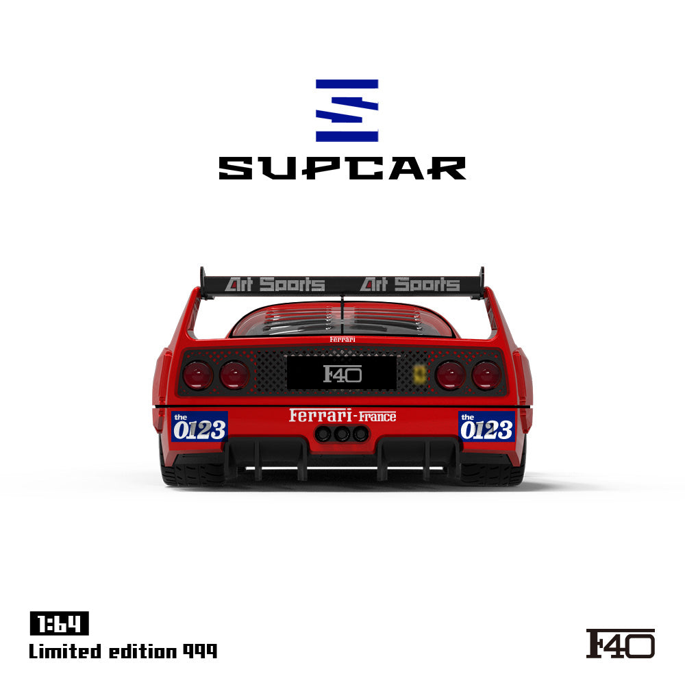 Supcar 1:64 Ferrari F40 Red #40 Edition in Premium Box Packaging