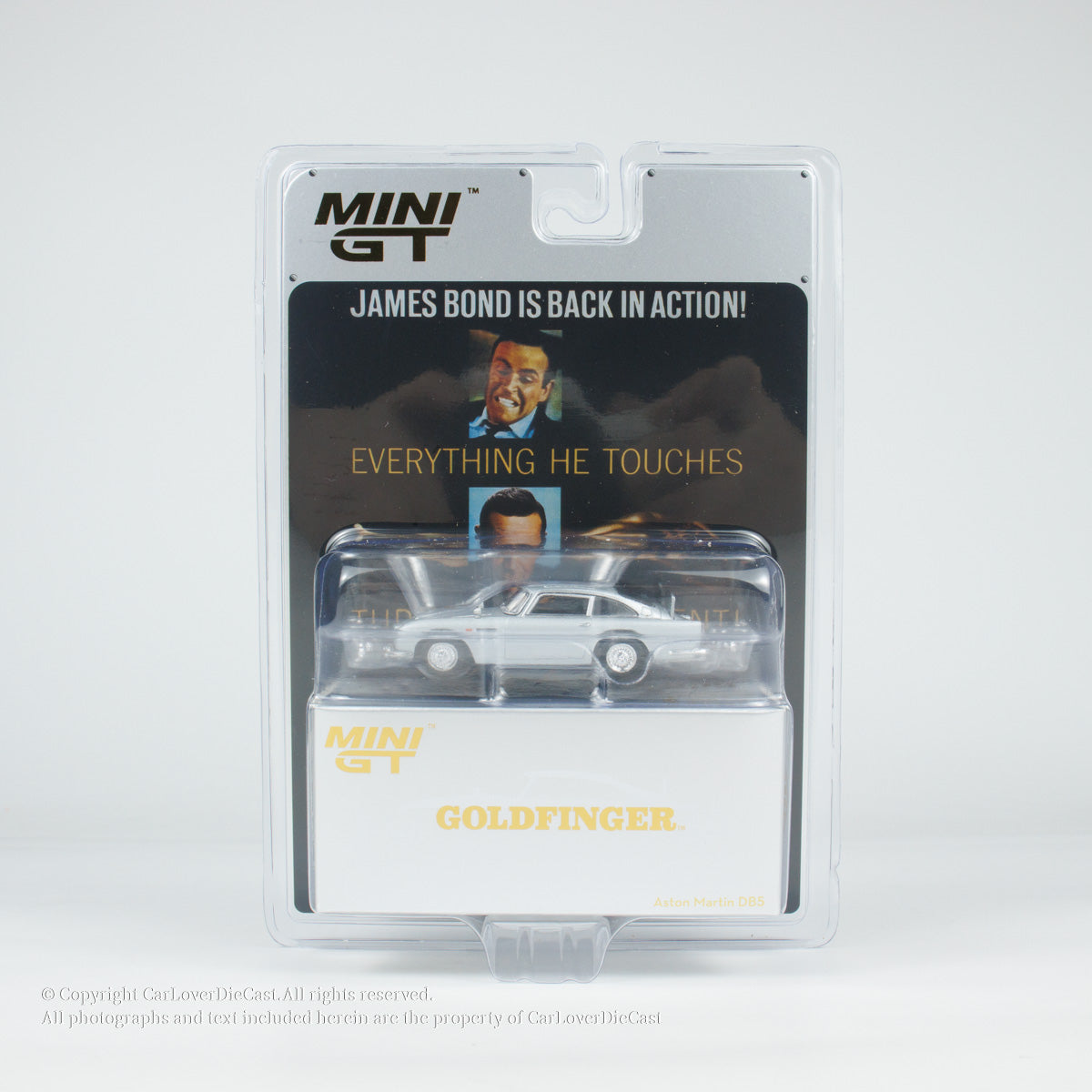 Mini GT 1:64 Aston Martin DB5 “Goldfinger” Blister Packaging English Version (MGT00900-007ECH)