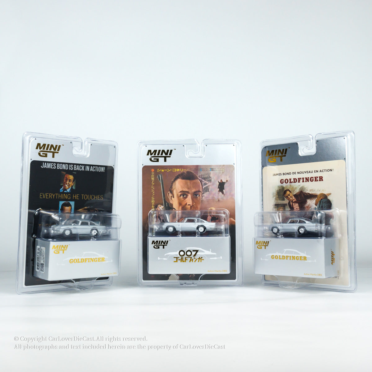 Mini GT 1:64 Aston Martin DB5 “Goldfinger” Blister Packaging English Version (MGT00900-007ECH)