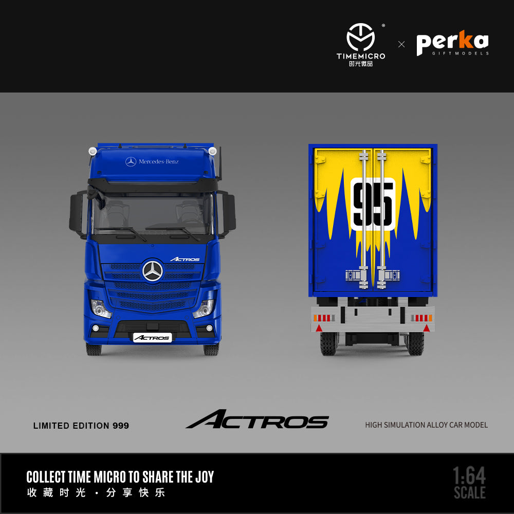 Time Micro x Perka 1:64 Mercedes Actros Container Truck Spoon Edition