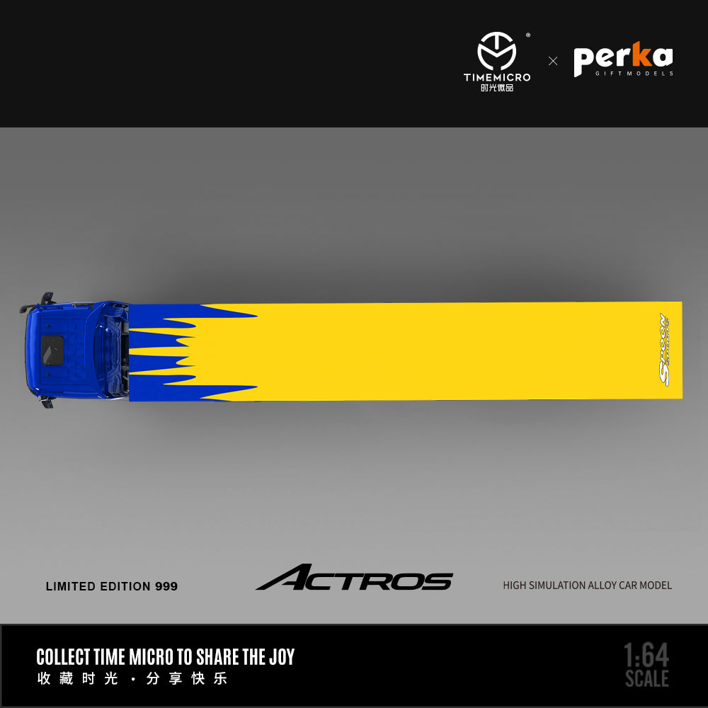 Time Micro x Perka 1:64 Mercedes Actros Container Truck Spoon Edition