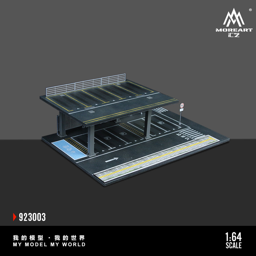 MoreArt 1:64 Street Structure Platform Parking Scene Diorama Version C