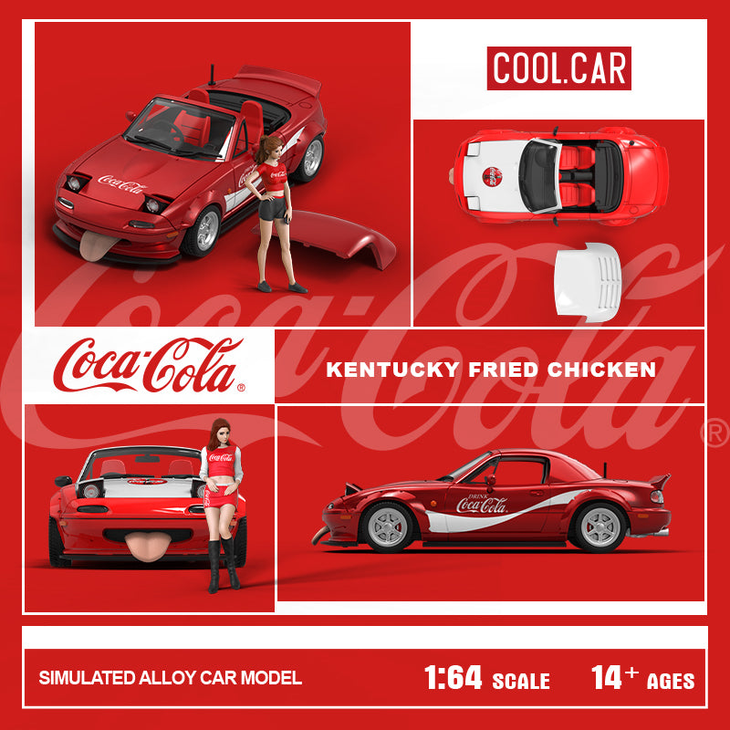 Cool.Car 1:64 Mazda MX-5 Coca-Cola Metallic Red Edition