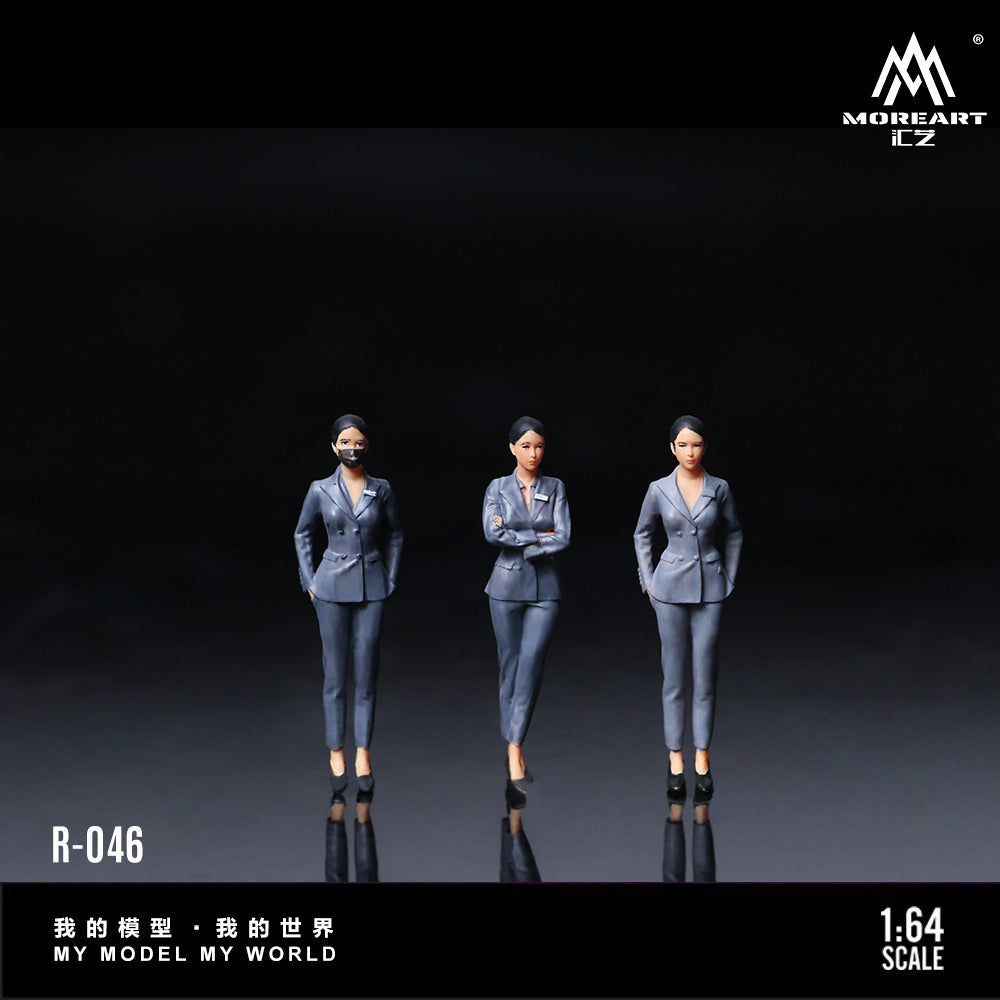 MoreArt 1:64 4S Car Dealership Salesperson Doll Set (3 Figures Set)