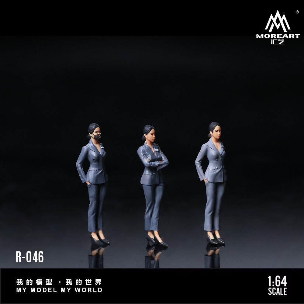 MoreArt 1:64 4S Car Dealership Salesperson Doll Set (3 Figures Set)