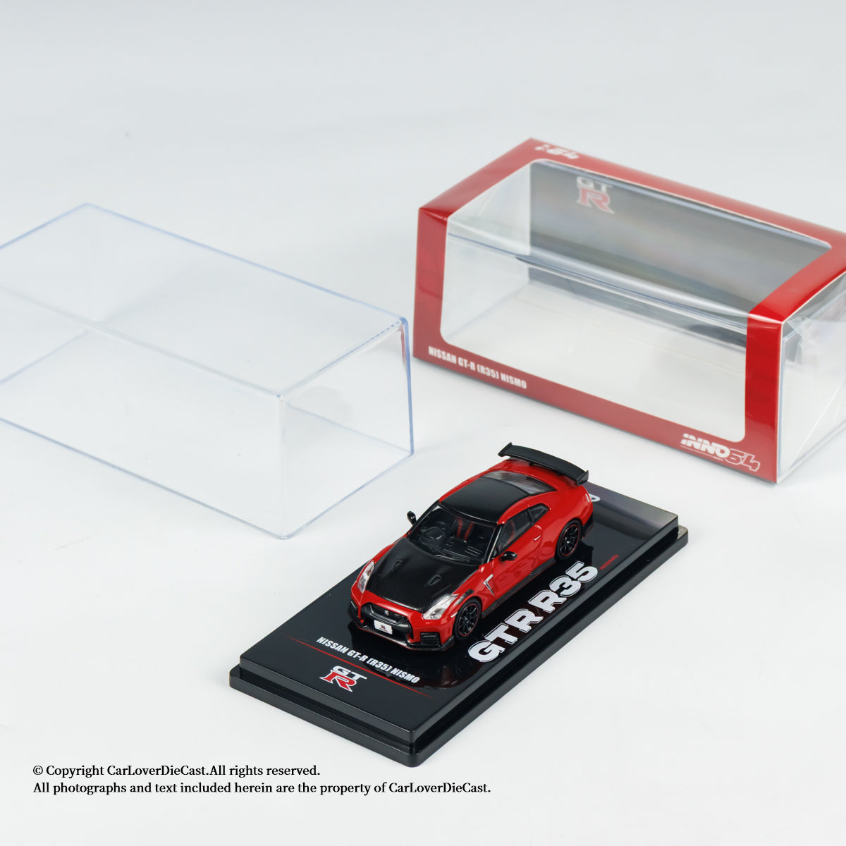 INNO64 1:64 Nissan GT-R R35 NISMO Red (IN64-R35N-RED)