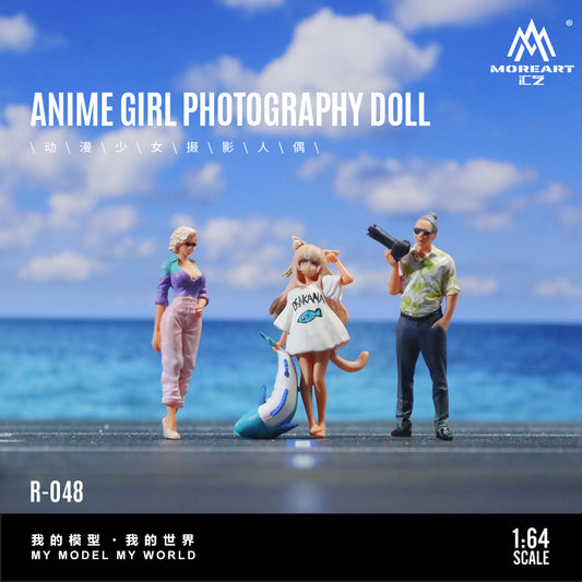 MoreArt 1:64 Anime Girl Photography Doll Set (3 Figures Set)
